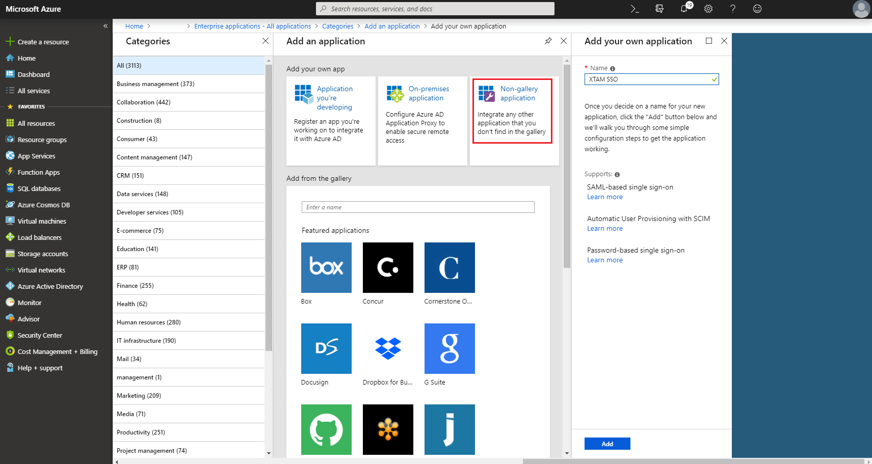 AzureADCreateEnterpriseApplicationNongallery Xton Technologies