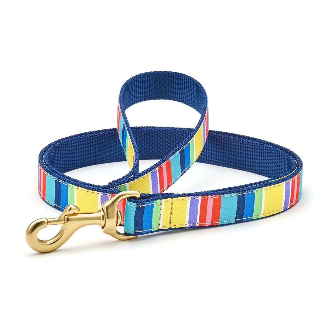 Up Country Collar & Lead Colourful Stripe Xtra Dog Soft, Fleece