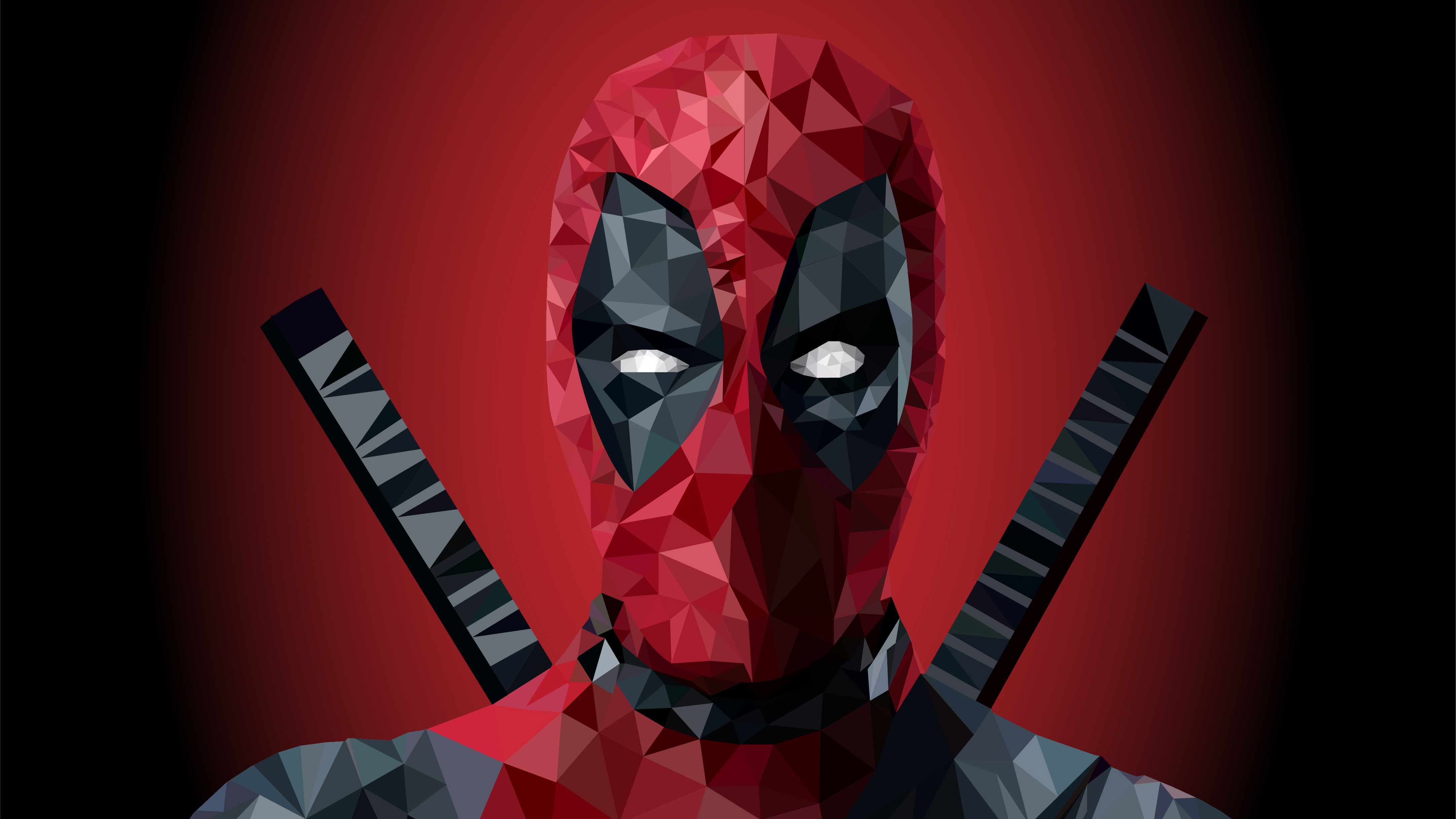 Deadpool Low Poly Art Fondo de pantalla ID2993