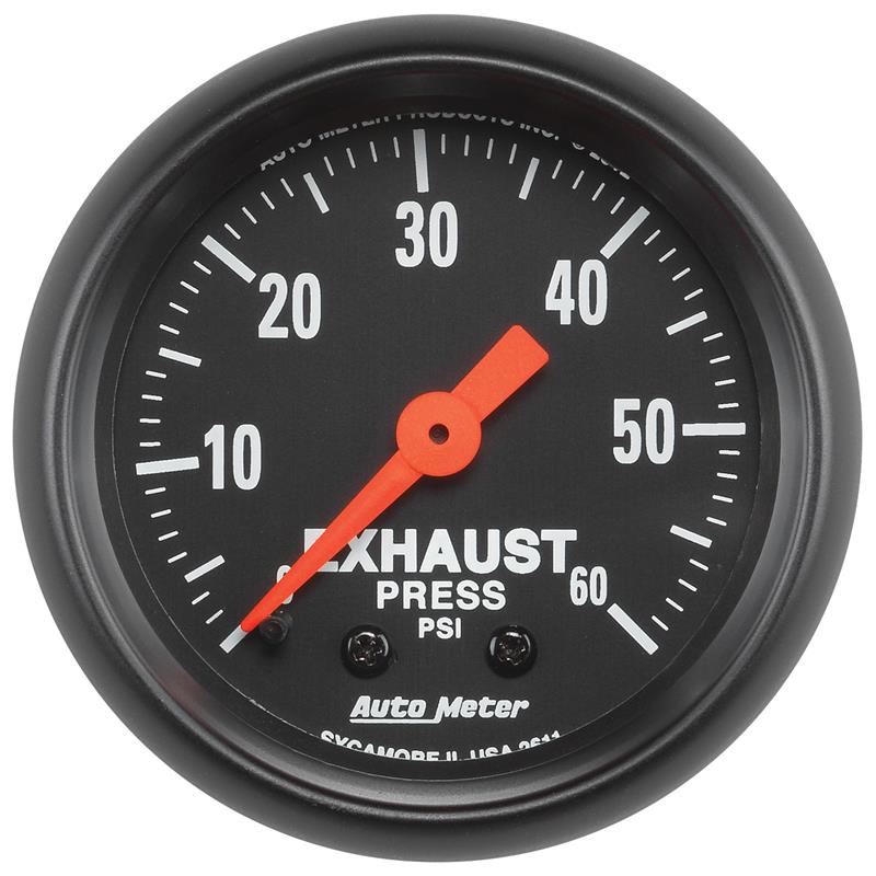 Auto Meter 2611 ZSeries Exhaust Pressure Gauge
