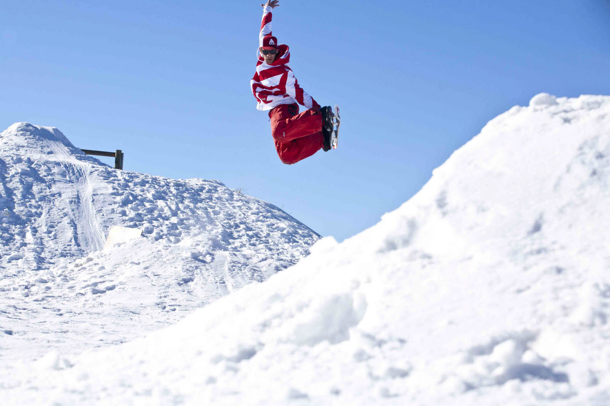 Snowskating Edelweiss Valley Wakefield Quebec Canada