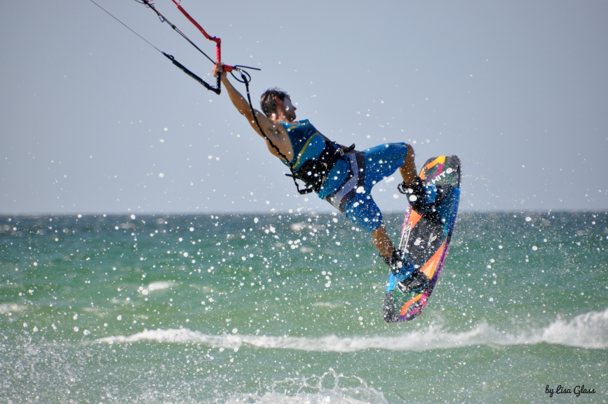 Kiteboarding Progreso Merida Yucatan Peninsula Mexico