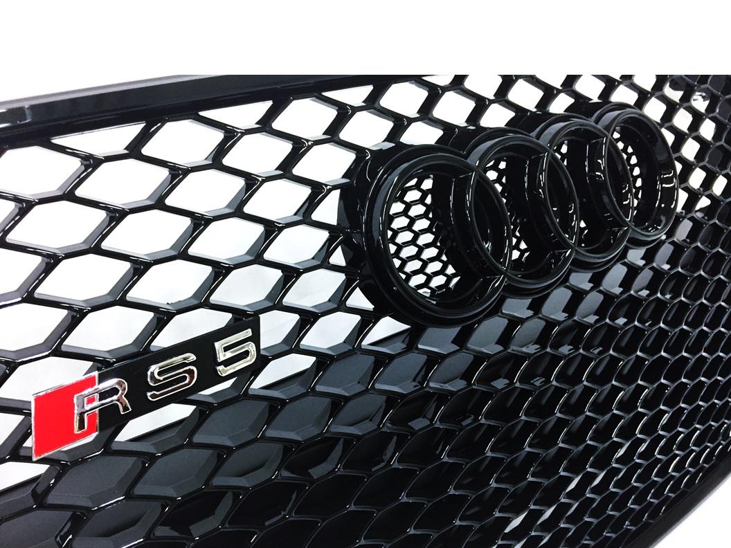 Grill RS5 Look Schwarz Audi A5 S5 8T SLine 20072012 RS Waben