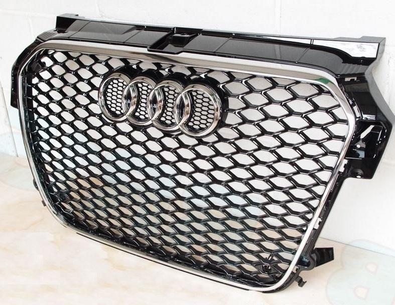 RS1 Look Grill Chrom Schwarz Audi A1 S1 SLine 8X 20102014 RS Wabengrill