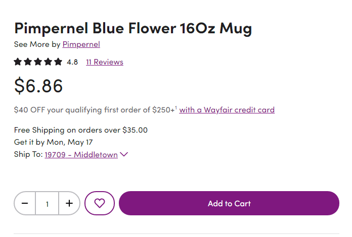 wayfair虚拟信用卡购物测试与教程虚拟信用卡