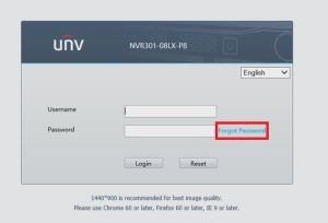 Resetting your UNV NVR Password 3 Ways - XVRAID XVR-DVR-NVR CCTV DESK