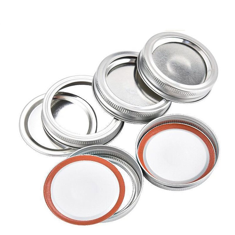 wholesale 70mm 86mm two pieces screw metal lids mason jar lids