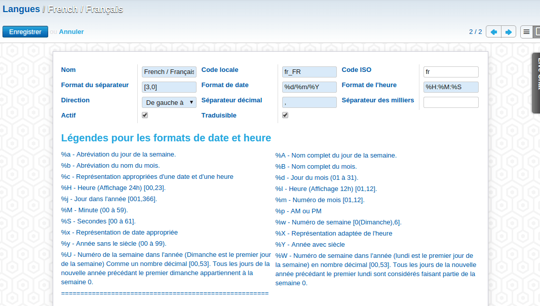 Comment définir le séparateur de milliers Odoo YNote
