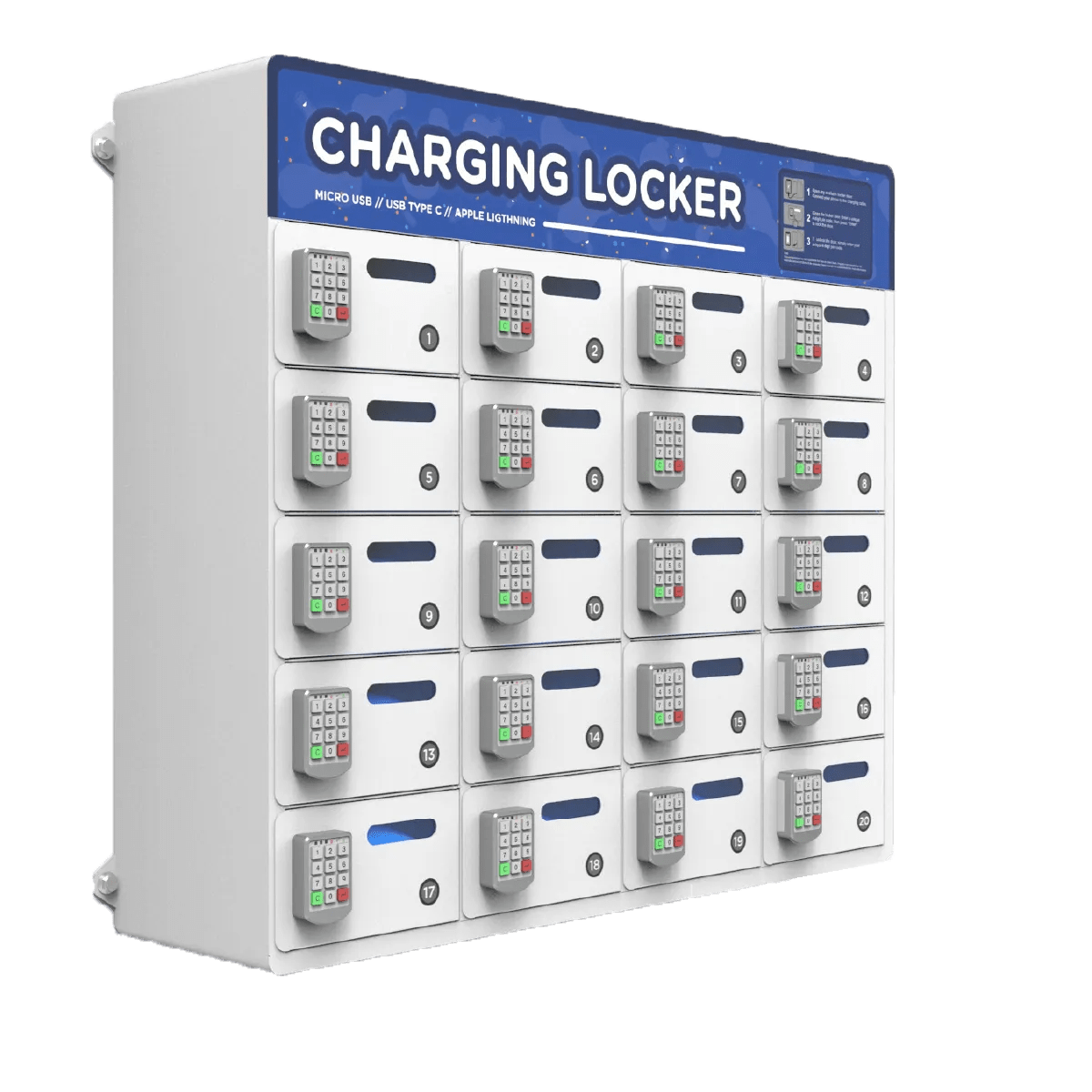 20 Bay Mobile Charging Locker Y2 Power Solutions Limited