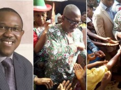 Peter Obi Photoed Sharing Money