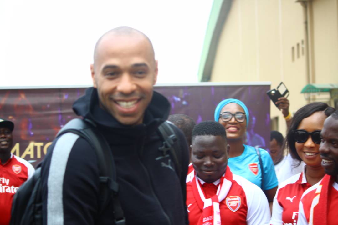 Thierry Henry Arrives Nigeria