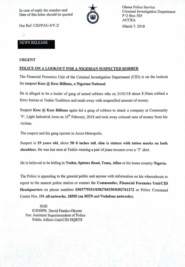 Delta state big boy declared wanted