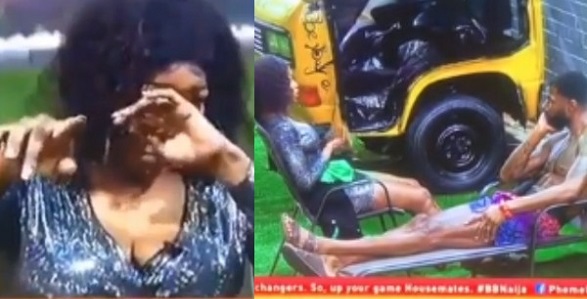 #BBNaija 2019: Moment Tacha broke down in tears while apologizing to Mike and promising to become a better person (Video)