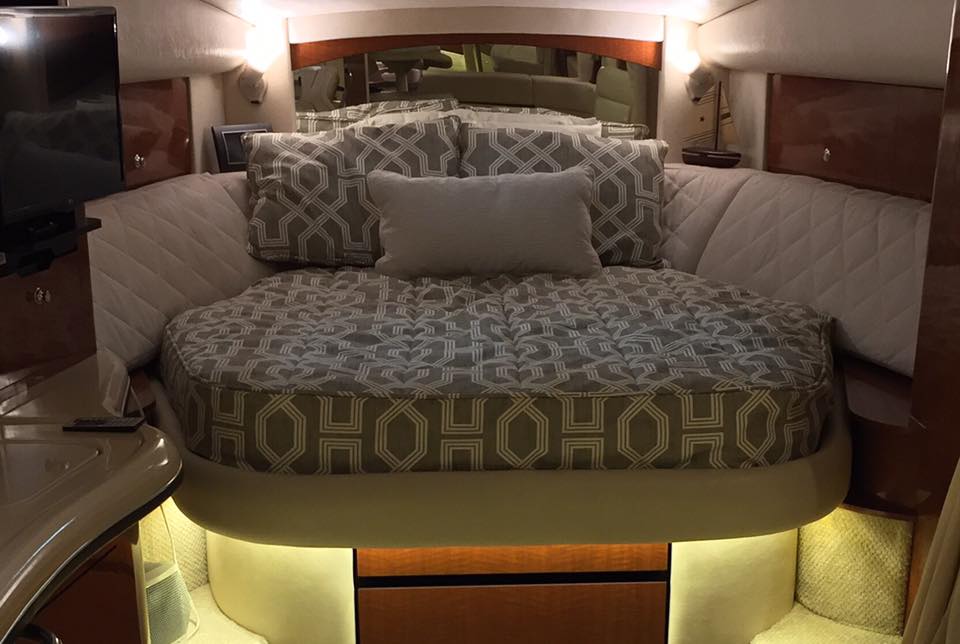 Custom Mattress and Bedding Sea Ray 320DA Yacht Mattress