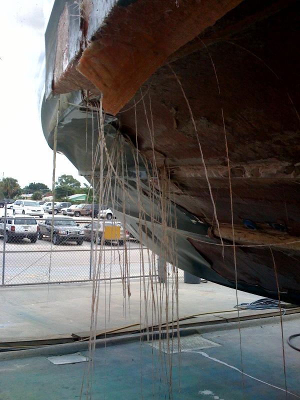 Catastrophic delamination on a new Bertram 63'... Bertram Yacht