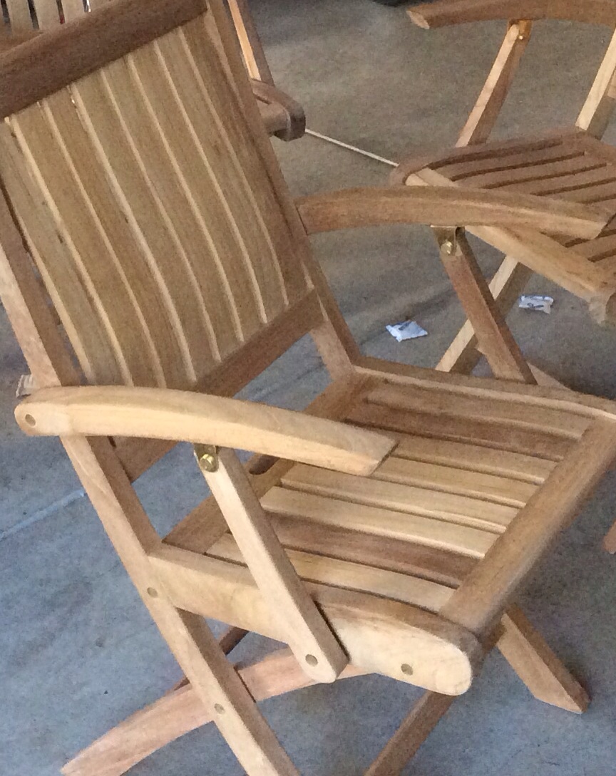 Finishing teak deck chairs General Yachting Discussion YachtForums