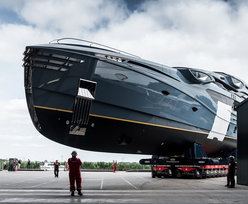 News 58.5M &quot;PHI&quot; Rolls Out Ready For Launch Royal Huisman Yacht