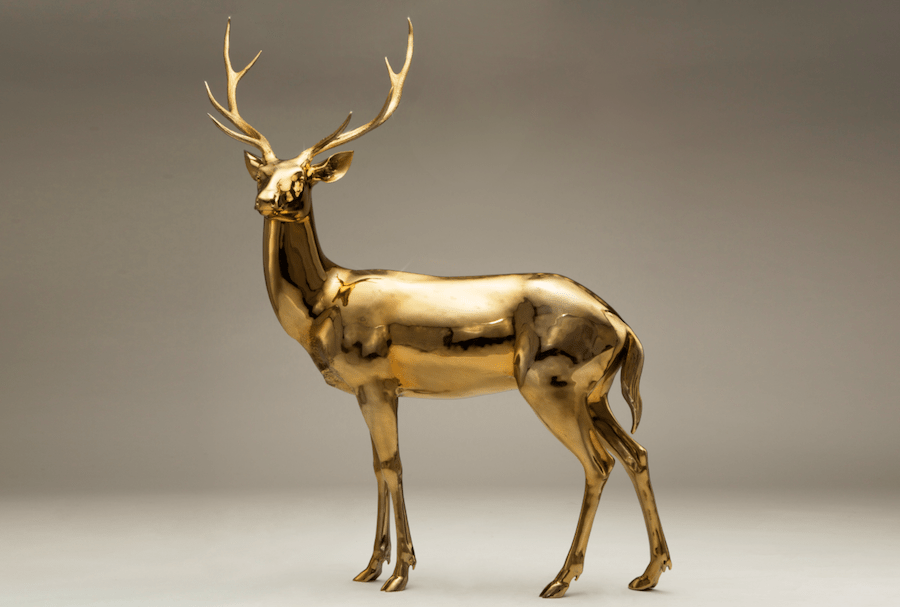 Gold Deer Gazing by Cai Zhisong YangGallery