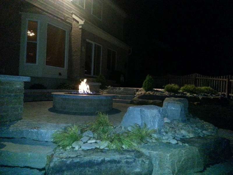 Fire Pits, Pavers, Patios and Kitchens Back Yard Entertainment Oasis