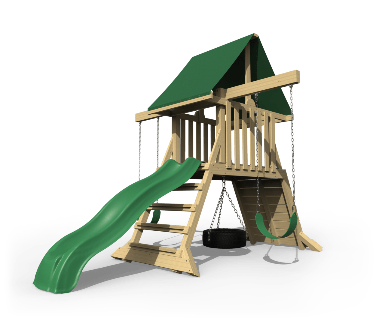 Cliff Climb Compact Wooden Backyard Playset YardCraft