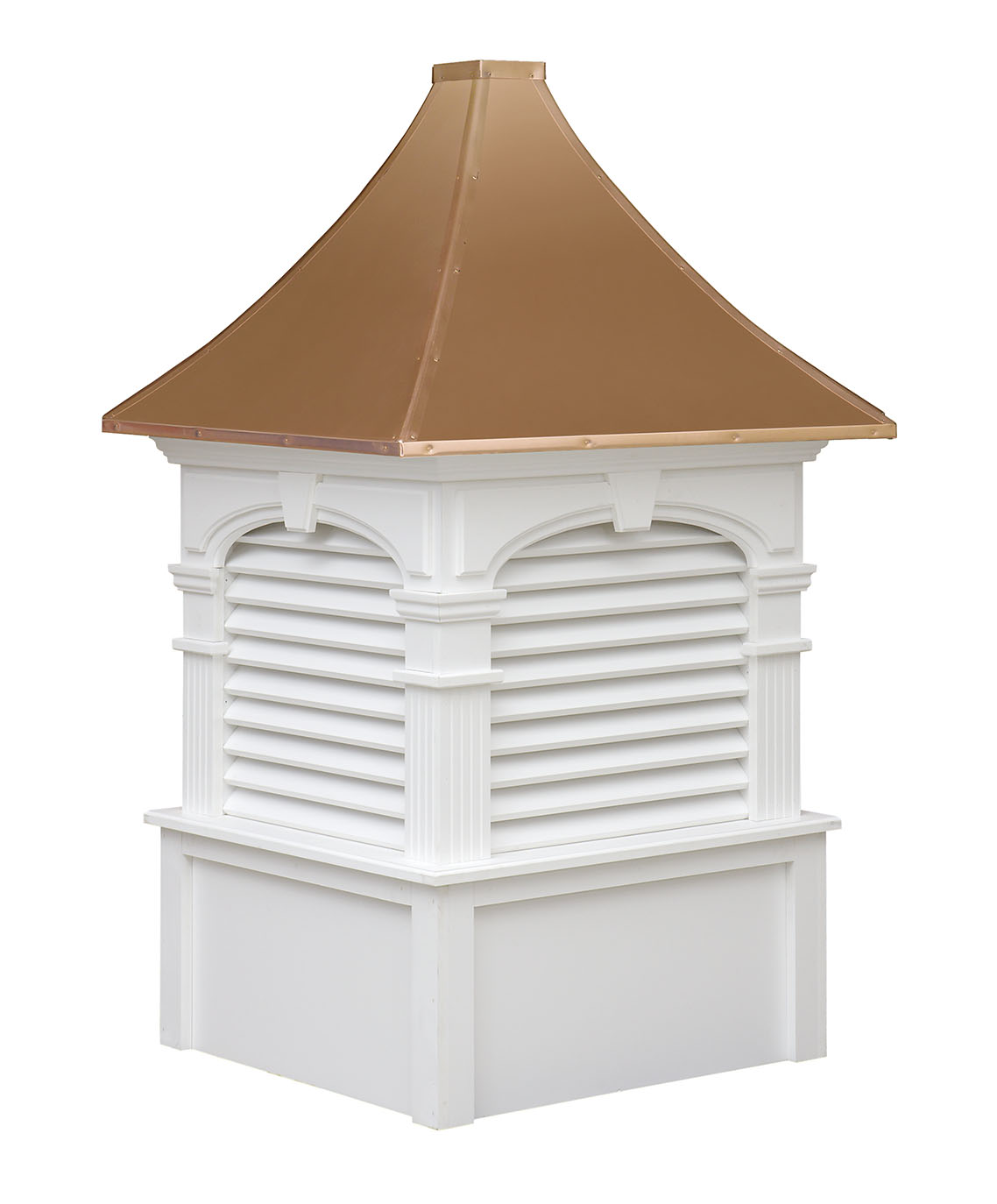 Alexander Vinyl Cupola with Copper Roof YardCraft Amishcrafted