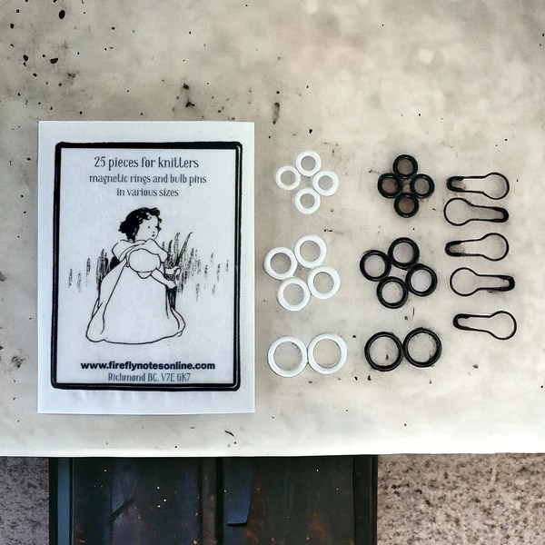 Firefly Notes Stitch Markers for Knitters Yarn Loop