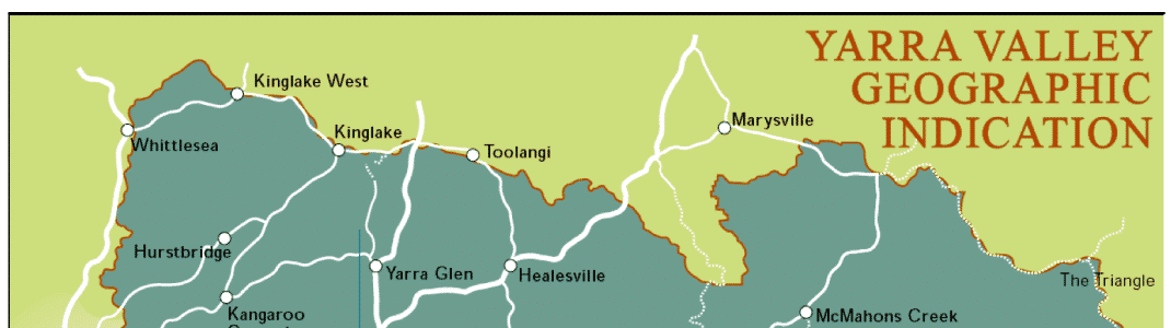 Yarra Valley Map Tourist & Wine Region Maps, Victoria