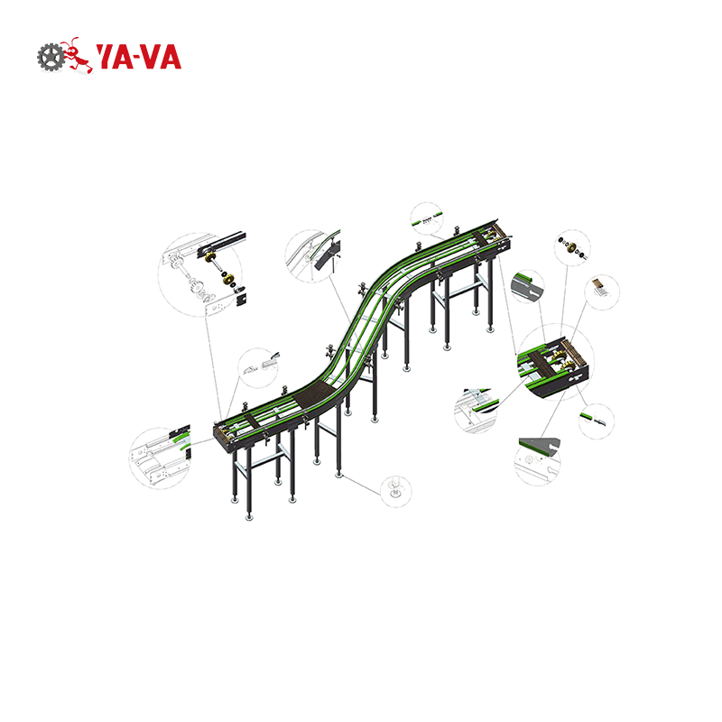 China YA-VA YS300-7 Plastic Universal Ball Modular Belt 30397a Roller