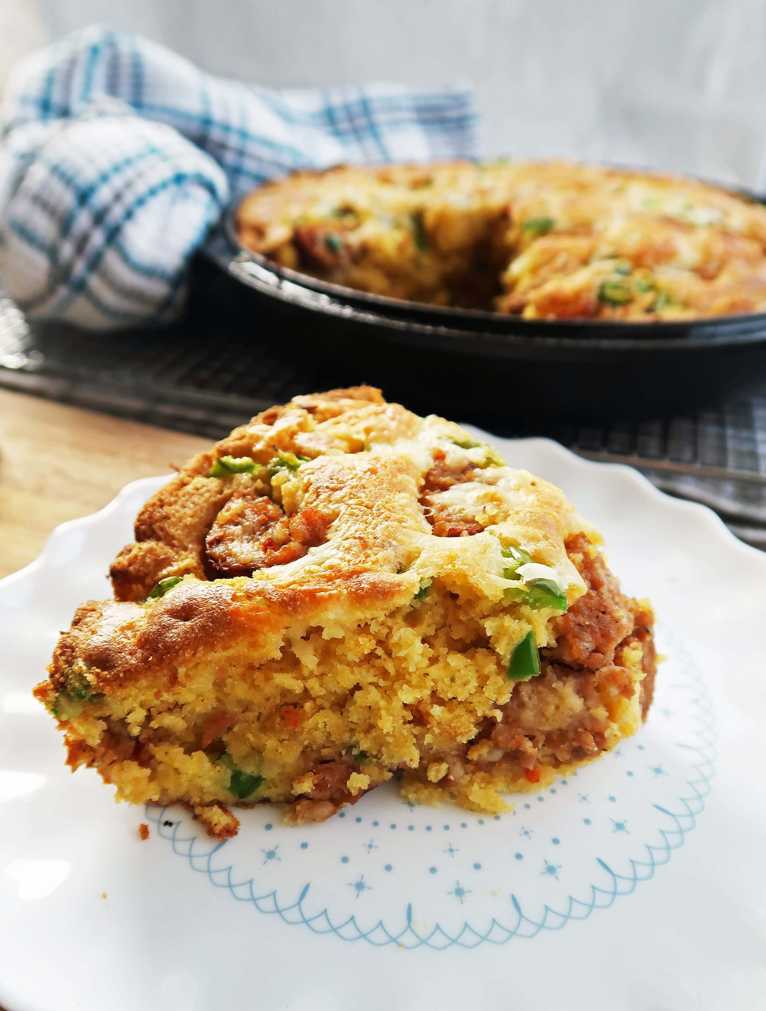 Jalapeño Maple and Sausage Skillet Cornbread Yay! For Food