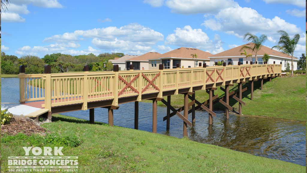Copperstone Timber Pedestrian Bridge Parrish, FL York Bridge