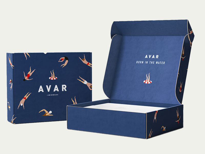 Custom Blue Boxes Avail Free Shipping, No minimum, Design Assistance