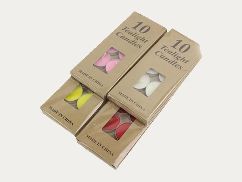 Custom Tea Light Boxes Soy Tea Light Candle Packaging Boxes Wholesale