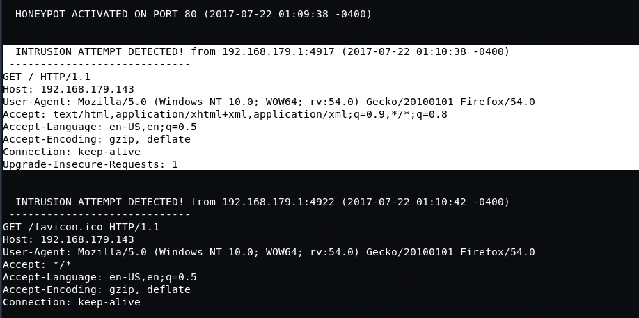Setup Honeypot in Kali Linux with Pentbox Yeah Hub