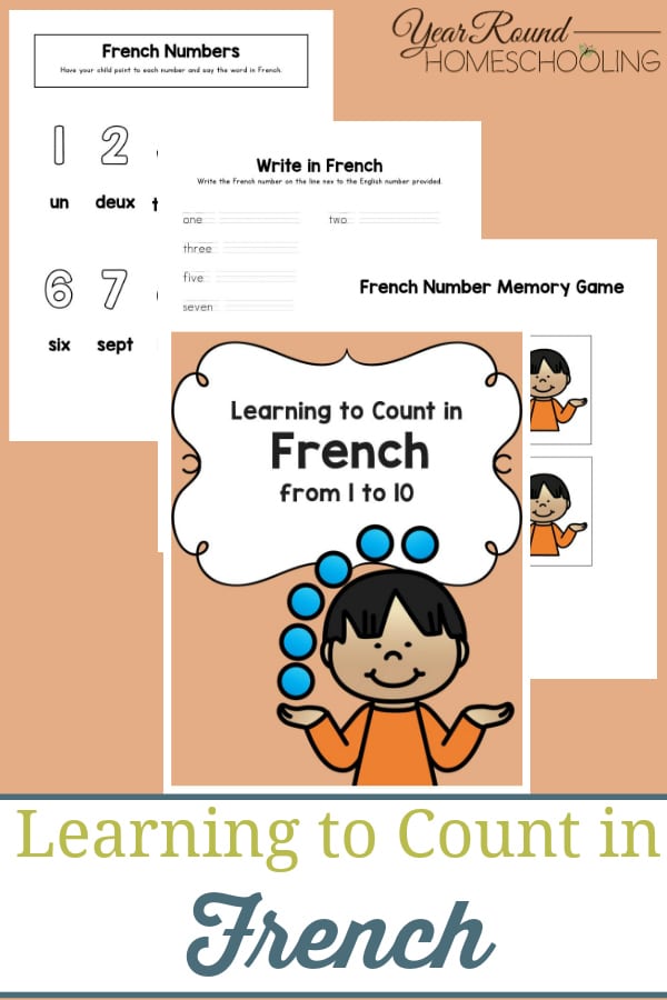 Learn to Count in French Numbers 110 Year Round Homeschooling