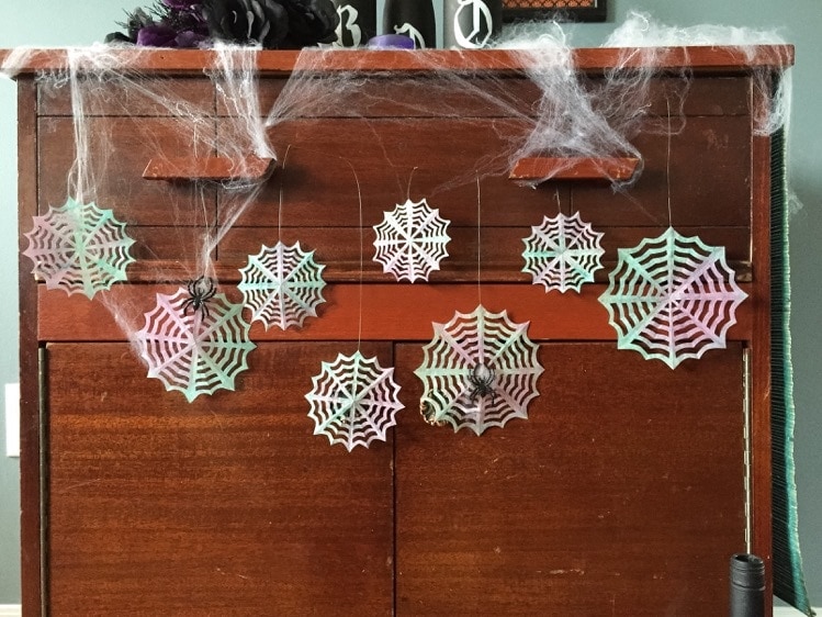 Coffee Filter Spiderweb Garland Yellow Bliss Road