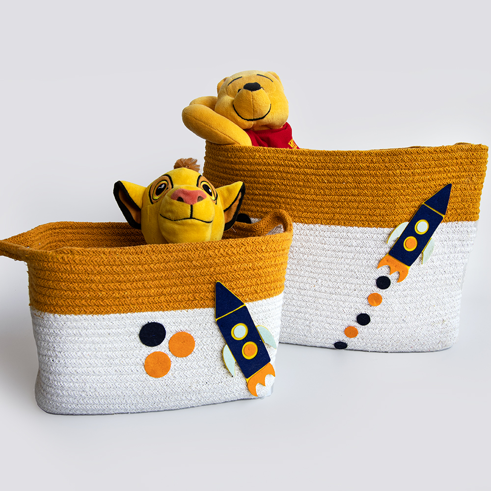 Child of the Universe Cotton Rope Baskets (Set of 2)