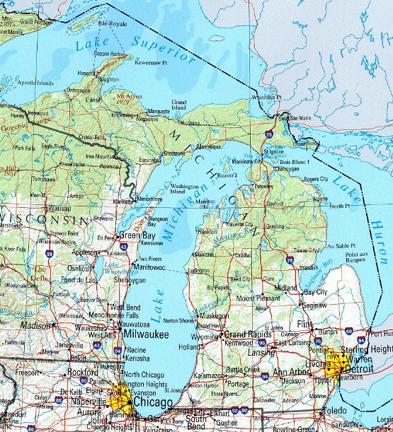 Michigan Reference Map