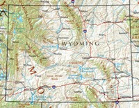 Wyoming Printable Map