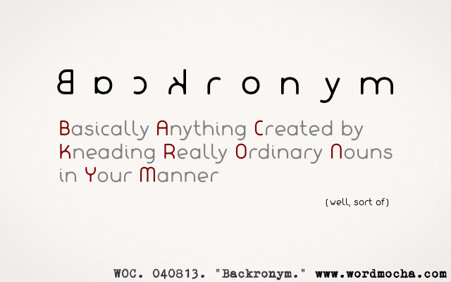 10 backronyms que os sacarán una sonrisa - Yentelman