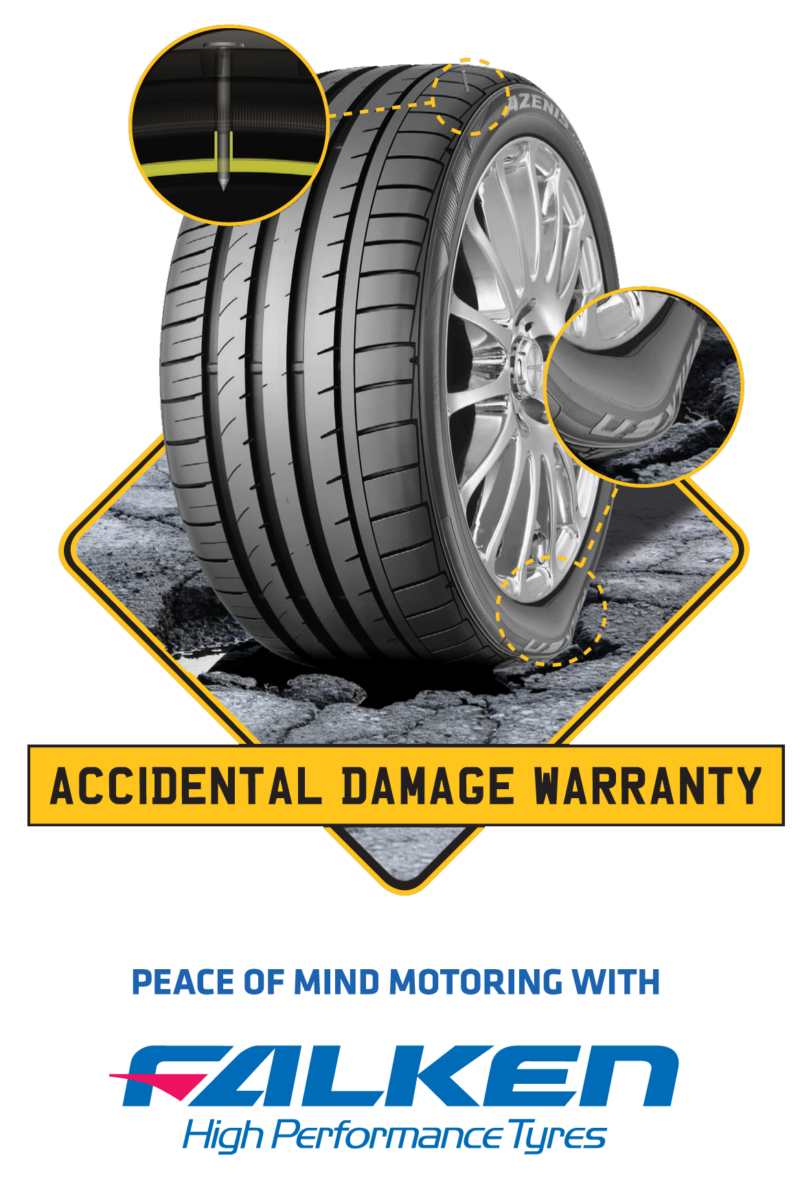 Yeovil Tyres Lifetime Warranty on Falken Car Tyres