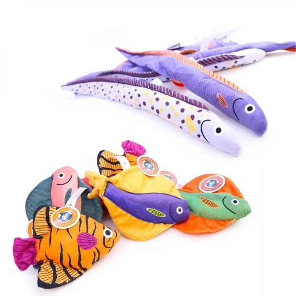 Catnip Toys for Indoor CatsFish Toy with Abs and Catnip for Cat
