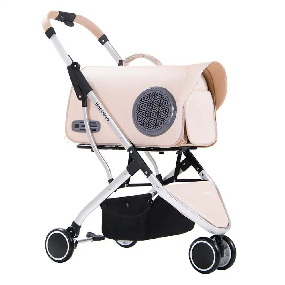 Cat Stroller with Detachable Removable Carrier · YESWARMG