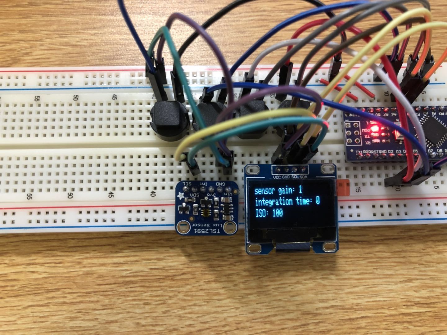 New Project Portable Light Meter using TSL2591 Yichi Yang