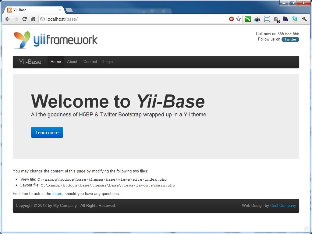 yiibase Extensions Yii PHP Framework