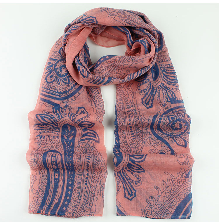 Printed cotton voile scarves sale china Scarf