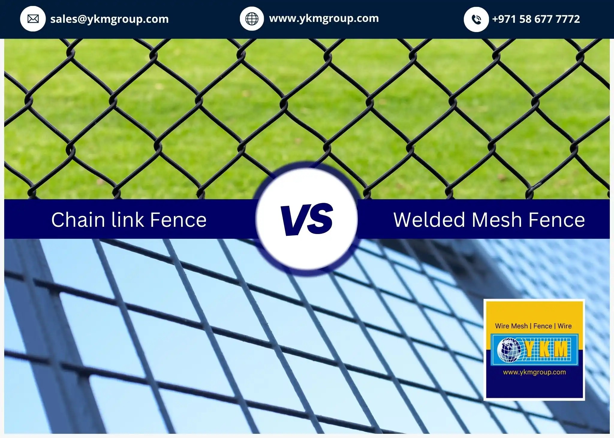 Chain Link Fence vs Welded Wire Fence Detailed Comparison