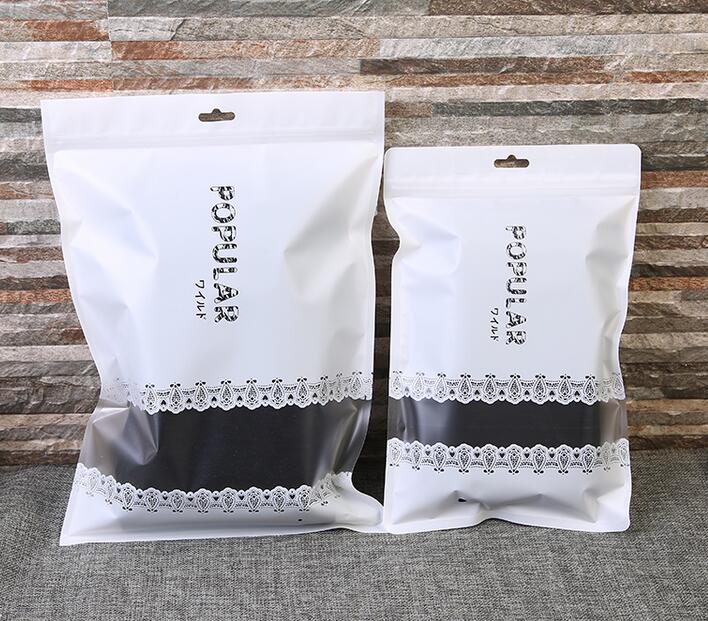 custom clear garment poly bagFlat bottom bags supplier,Kraft paper