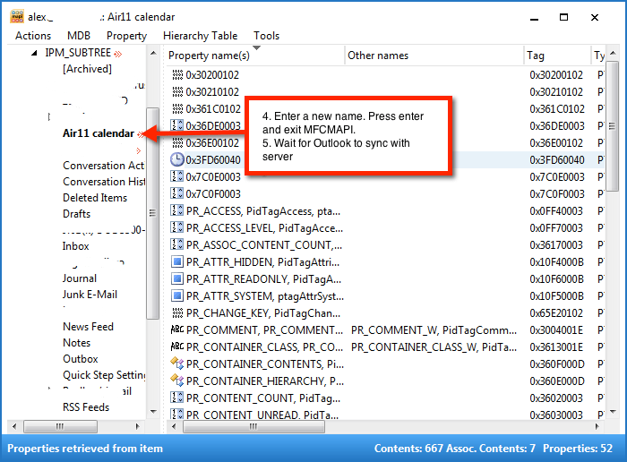 How to change Outlook/Office 365/Exchange calendar names on iPhone