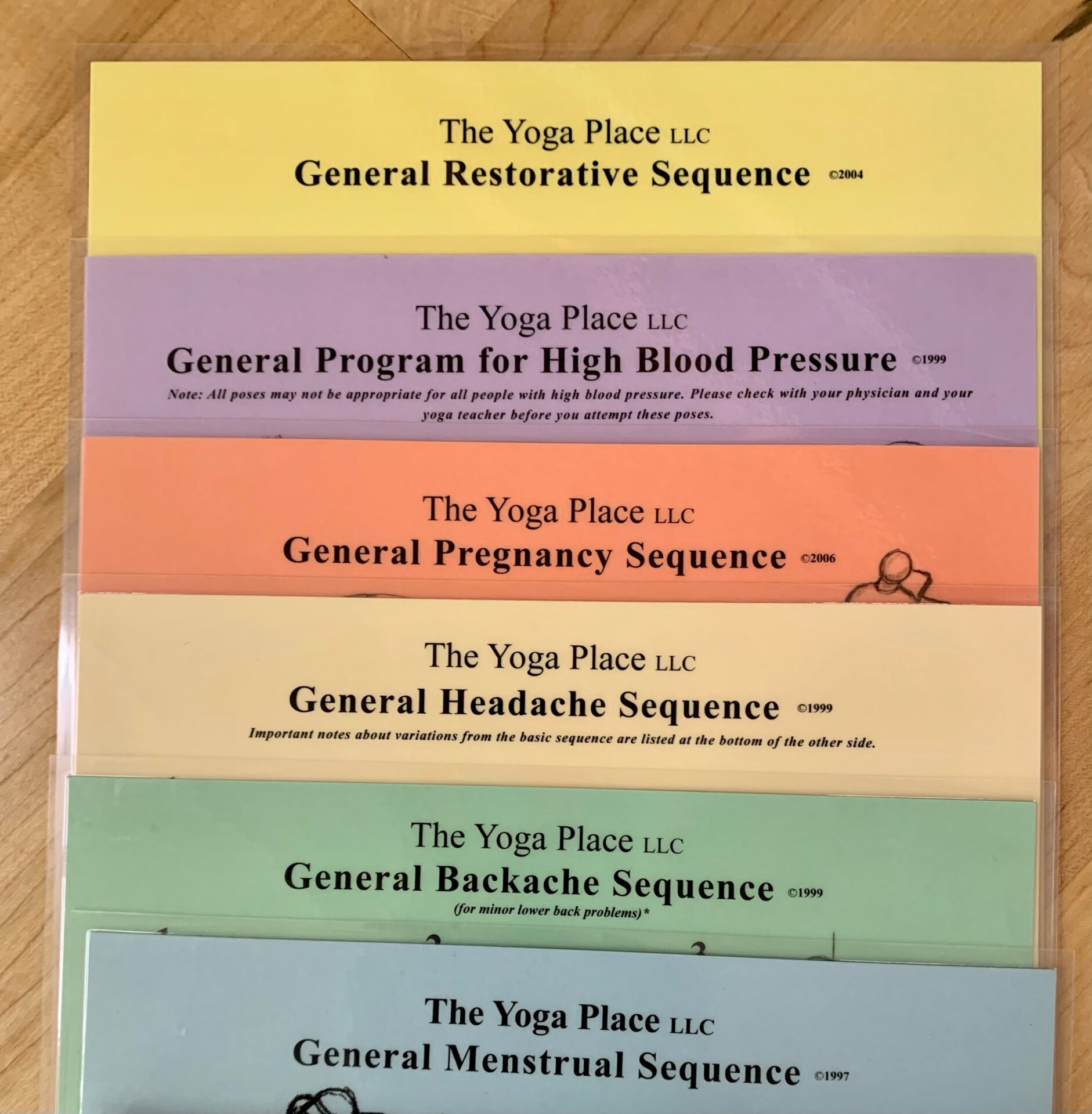 Laminated Sequence Cards The Yoga Place